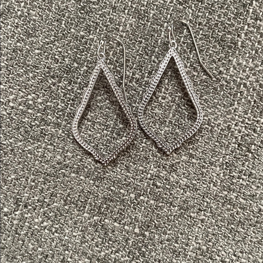 Kendra Scott Silver Drop Earrings